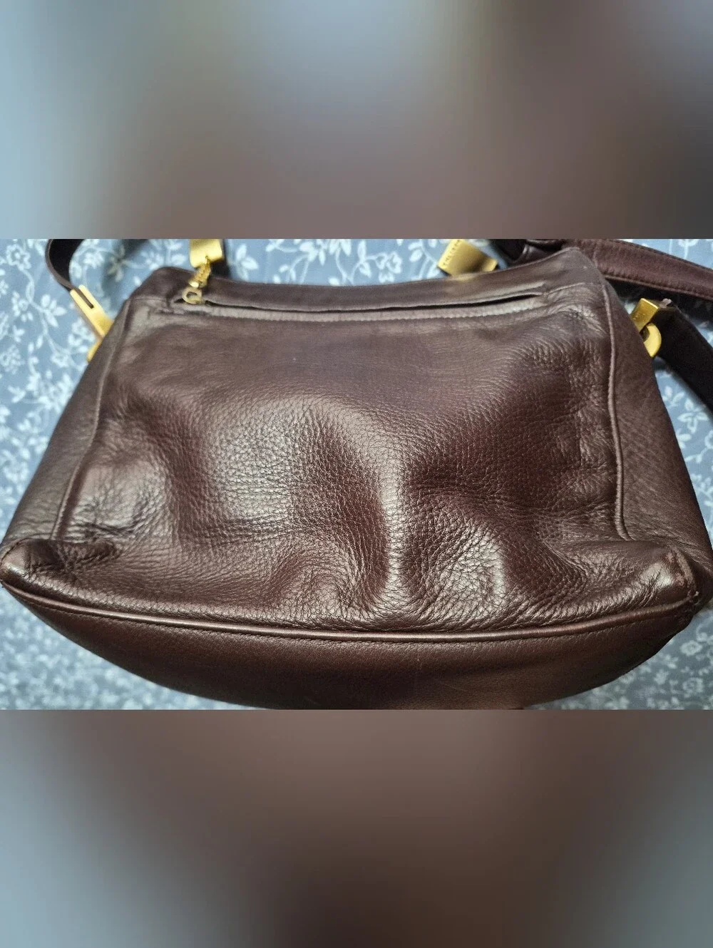 Perlina Women's Brown Leather Crossbody Bag